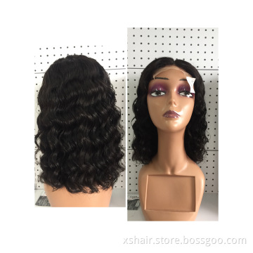 High density hd frontal hair products real bone straight deep wave peruvian bob blonde brazilian wigs lace front